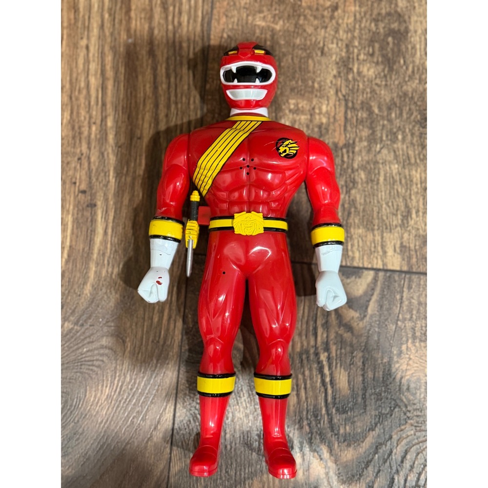 RARE WILD FORCE POWER RANGERS FIGURE 9.5" RED RANGER SABAN 2002 COLLECTIBLE TOY